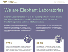 Tablet Screenshot of elephantlaboratories.com